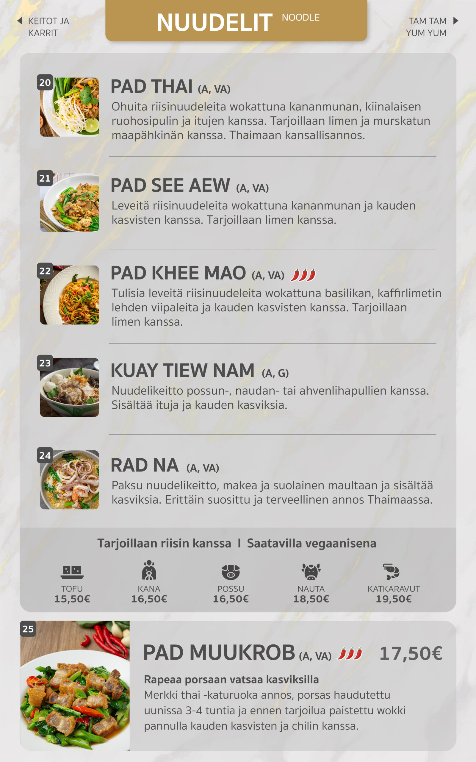 A la carte Thai Lohja